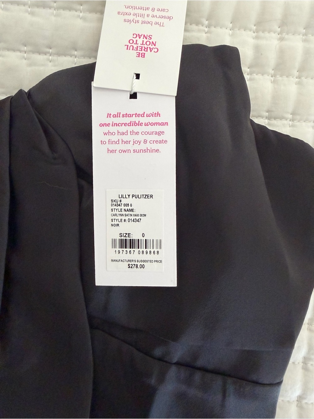 Lilly Pulitzer Black Strapless Maxi Dress with Bow Detail - Picture 2 of 8